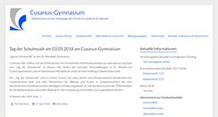 Desktop Screenshot of cusanusgymnasium.de