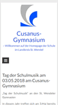 Mobile Screenshot of cusanusgymnasium.de